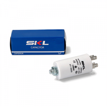 Sprężarki do lodówek Whirlpool Kondensator sprężarki do lodówki Whirlpool / Indesit / Ariston / Hotpoint 3 µF 450 V 481212118153 C00589682