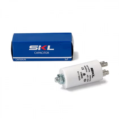 Sprężarki do lodówek Whirlpool Kondensator sprężarki do lodówki Whirlpool / Indesit / Ariston / Hotpoint 3 µF 450 V 481212118153 C00589682