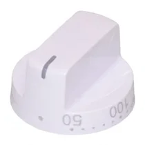 Pokrętło temperatury do piekarnika Amica / Cylinda białe 9065222