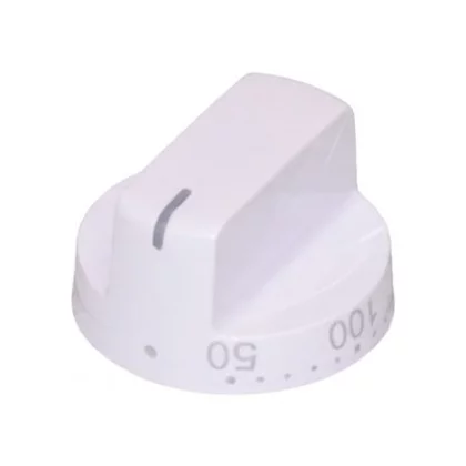 Pokrętło temperatury do piekarnika Amica / Cylinda białe 9065222
