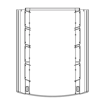 Ściana wewnętrzna komory chłodziarki do lodówki Electrolux / AEG 410 mm 8079197045