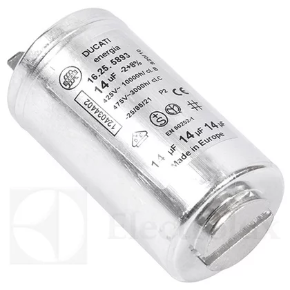 Kondensator rozruchowy do pralki Electrolux / AEG 14 uF 450 V 2667004457