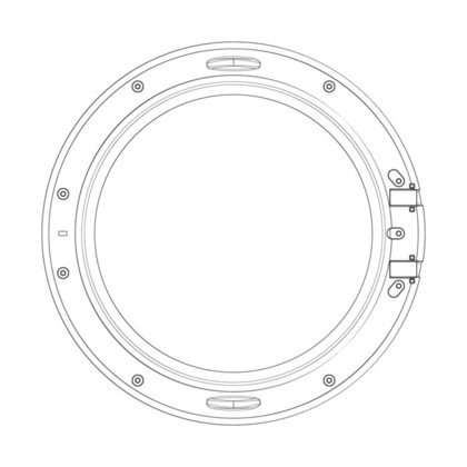 futryna, tył, biały, Ø460.1mm