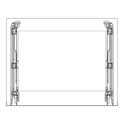 Szyba przednia drzwi piekarnika Electrolux / AEG czarna 594 x 466 mm