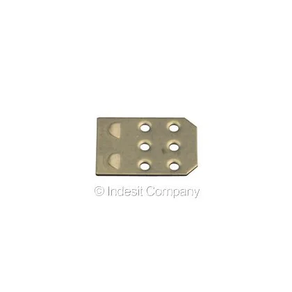 Dolne mocowanie zawiasu drzwi do lodówki Ariston / Indesit / Hotpoint / Whirlpool 30x40 z 6 otworami C00075566 482000027341