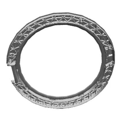 Tylna futryna drzwi pralki Electrolux / AEG biała Ø443,6 mm