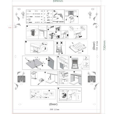 Szablon montażowy p.zintegr. 60cm FI60 (1042717)