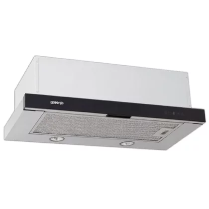 Okap teleskopowy do zabudowy Gorenje DKF 2 600 MST czarny 59,6 cm 480 m³/h