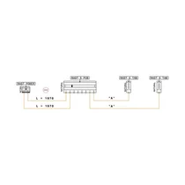 Elektronika do suszarek bębnowyc Wiązka kablowa pompy i czujnika temperatury do suszarki Electrolux / AEG PCB J8 1970 + 1610 mm