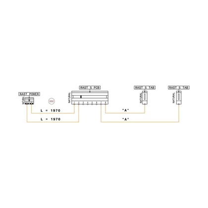 Elektronika do suszarek bębnowyc Wiązka kablowa pompy i czujnika temperatury do suszarki Electrolux / AEG PCB J8 1970 + 1610 mm