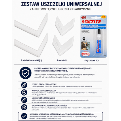 Uszczelka drzwi zamrażarki Amica 1032322