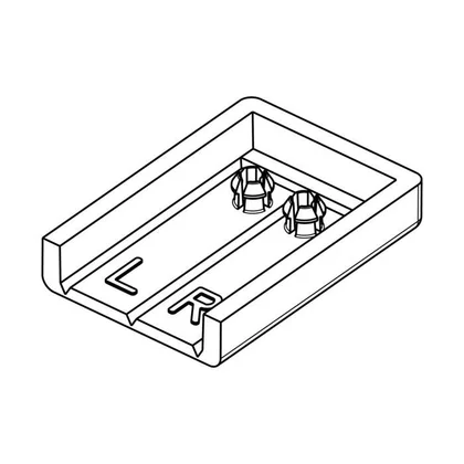 Zaślepka dolnego zawiasu drzwi do chłodziarki Electrolux / AEG 140010188021