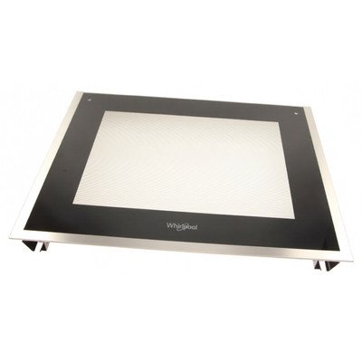 Szyba zewnętrzna drzwi piekarnika Whirlpool / Indesit / Ariston / Hotpoint 593 x 470 mm 481011085382 C00510199