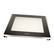 Szyba zewnętrzna drzwi piekarnika Whirlpool / Indesit / Ariston / Hotpoint 593 x 470 mm 481011085382 C00510199