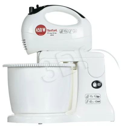 Mikser ręczny z misą Tefal Prep’Line HT421 450 W biały