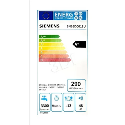 Zmywarka do zabudowy Siemens SN 66D001EU 60 cm