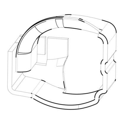 Obudowa silnika odkurzacza AEG/Electrolux (140042911010)