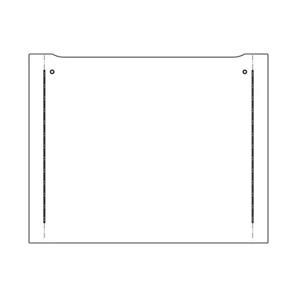 Szyba zewnętrzna drzwi piekarnika Electrolux / AEG czarna 592 x 470 mm 140037379090