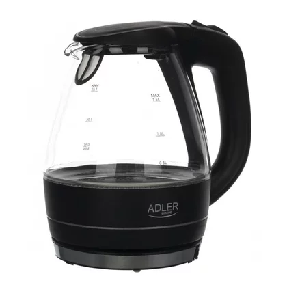 Czajnik elektryczny Adler AD 1224 1,5 l przezroczysto-czarny