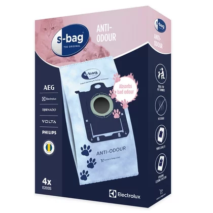 Worki do odkurzacza Electrolux / AEG s-bag Anti-Odour E203S 4 szt 9001684597