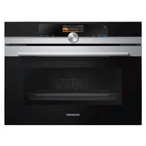 Kompaktowy piekarnik parowy do zabudowy Siemens CS636GBS1 stal szlachetna / czerń
