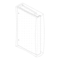 Lewe drzwi chłodziarki Electrolux / AEG nierdzewne 360,2 x 944,5 mm 140235214289 140053545186