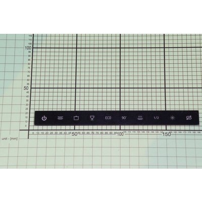 DFM 604 Wklejka panelu sterowania do zmywarki Amica czarna (1043062)