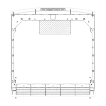 Blat roboczy neutralny do zamrażarki Electrolux / AEG 7801 600.4x634.5mm