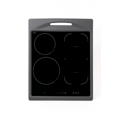 Płyta ceramiczna z czarną ramką do kuchenki Amica