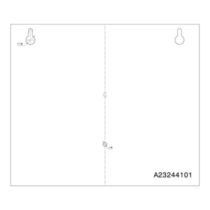 Szablon do nawierceń do okapu Electrolux / AEG