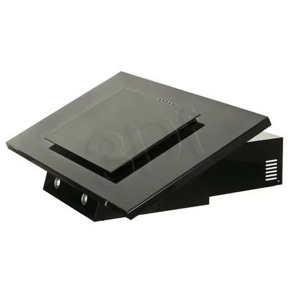 Okap kominowy Akpo WK-4 Nero Glass 90 czarny 297 m3/h 900 mm