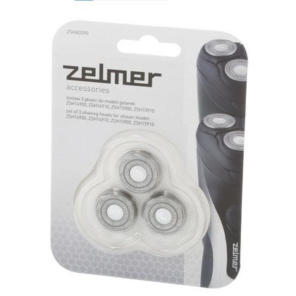 Zestaw 3 głowic tnących do golarki Zelmer SH1490 / SH1590 oryginał
