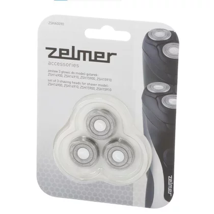 Zestaw 3 głowic tnących do golarki Zelmer SH1490 / SH1590 oryginał
