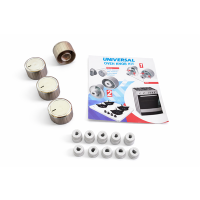 Pokrętło piekarnika uniwersalne FI.6mm srebrne 216047