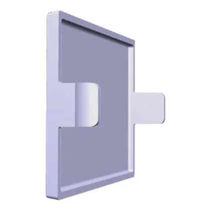 Zaślepka kanału powietrznego do lodówki Electrolux / AEG biała 26 x 30 mm 8079189018