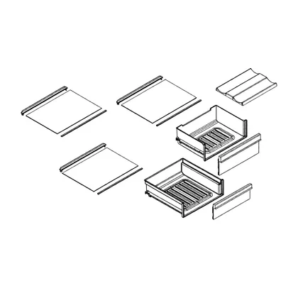 Półka szklana do lodówki Beko / Grundig / Arcelik 4658790100