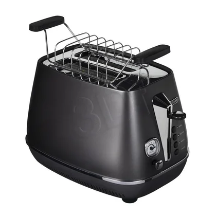 Toster DeLonghi Distinta CTI 2103.BK 900 W perłowo-czarny
