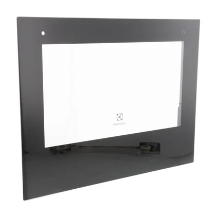 Zestaw przedniej szyby drzwi do piekarnika Electrolux / AEG czarny 594 x 466 mm