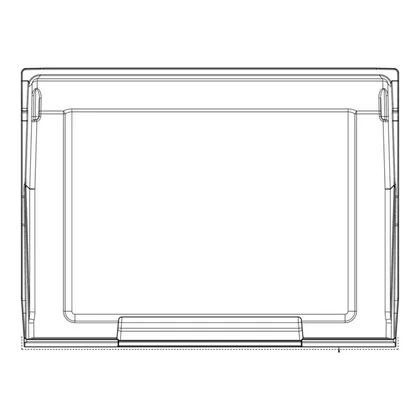 Półki na drzwi różni producenci Skrzynia zamrażarki do chłodziarko-zamrażarki Electrolux / AEG neutralna 738 402 x 155 mm