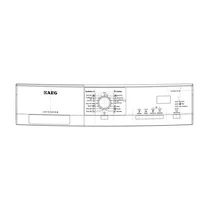 Elementy obudowy do suszarek bęb Panel obsługi z uchwytem do suszarki AEG / Electrolux T61270AC wersja EN Symbols