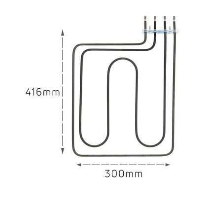 Grzejnik górny-zespół t.2047 2900W 230V