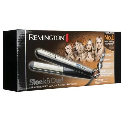 Prostownica do włosów Remington Sleek & Curl S6500 czarno-złota