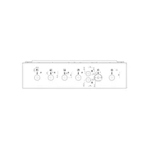 Elementy obudowy Panel obsługi do kuchenki wolnostojącej Electrolux / AEG 50 cm nierdzewny 6K