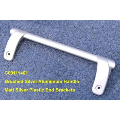 Uchwyt drzwi do lodówki Ariston / Indesit / Hotpoint / Whirlpool srebrny C00111461 482000028523