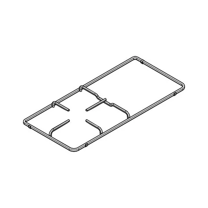 Ruszt lewy-prawy do płyty grzejnej lub kuchenki gazowej Electrolux / AEG 485 x 225 mm