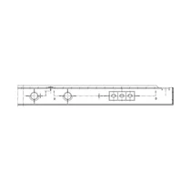 Górny blat obudowy do lodówki Electrolux / AEG srebrny 2234308142