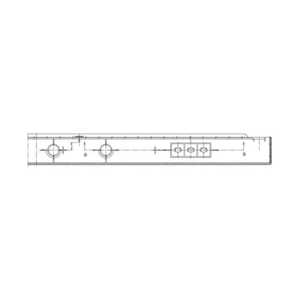 Górny blat obudowy do lodówki Electrolux / AEG srebrny 2234308142