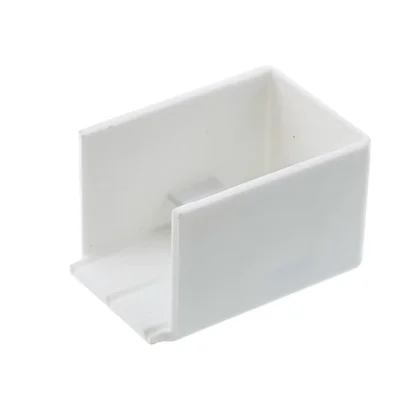 Osłona dolnego zawiasu drzwi chłodziarko-zamrażarki Electrolux / AEG biała 2230460012
