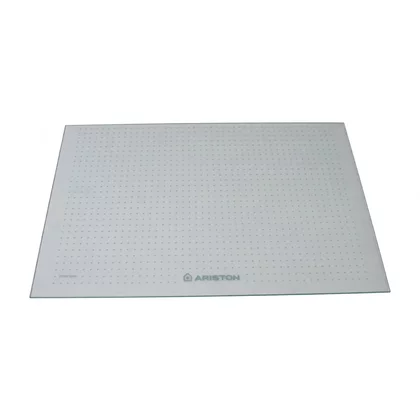 Półka szklana środkowa do lodówki Ariston / Indesit / Hotpoint / Whirlpool 478 x 328 x 4 mm C00143044 / 482000029704