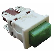 Lampka zielona z wyłącznikiem do chłodziarki Whirlpool / Indesit 481927618261 C00341478 481927618256 C00319478